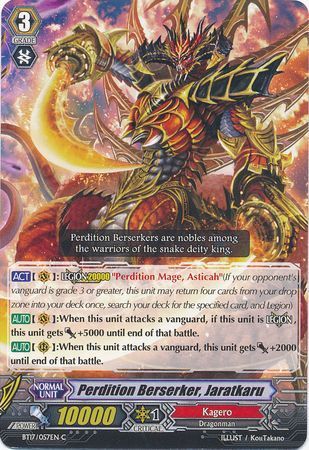 BT17/057EN (C) Perdition Berserker, Jaratkaru