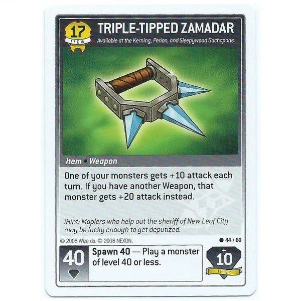 Maple Story iTCG - 44/60 Triple-Tipped Zamadar