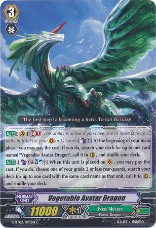 G-BT02/093EN (C) Vegetable Avatar Dragon