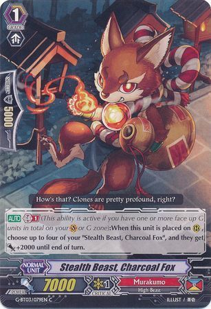 G-BT03/079EN (C) Stealth Beast, Charcoal Fox