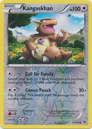 71/101 (C) Kangaskhan - Reverse Foil