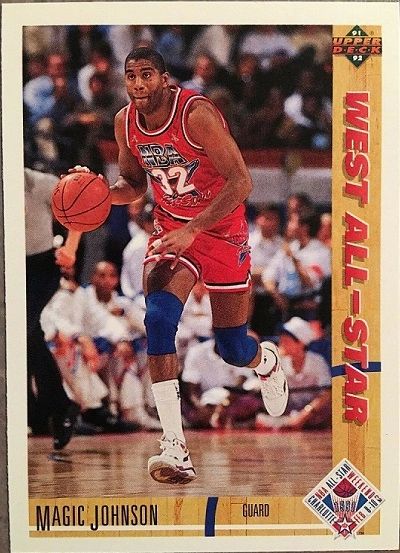 1991 Upper Deck #57 West All-Star - Earvin "Magic" Johnson - Standard