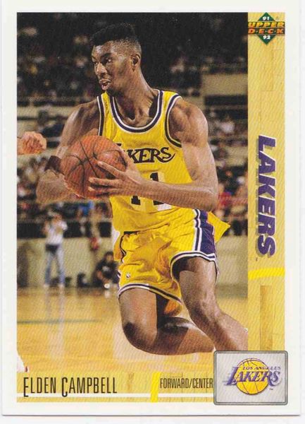 1991 Upper Deck #126 Elden Campbell - Standard