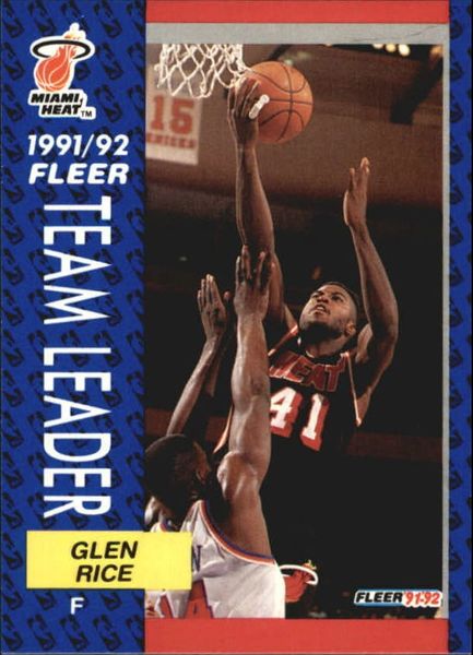 1991 FLEER #385 Glen Rice - Standard