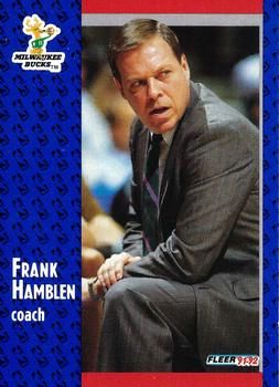 1991 FLEER #312 Frank Hamblen - Standard