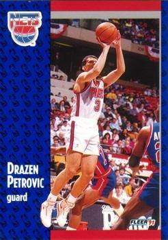 1991 FLEER #134 Drazen Petrovic - Standard