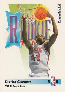 1991 SkyBox #318 Derrick Coleman - Standard