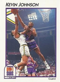 1991 NBAHoops #33 Kevin Johnson - Standard