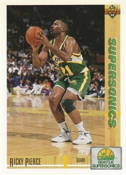 1991 Upper Deck SuperSonics #156 Ricky Pierce - Standard