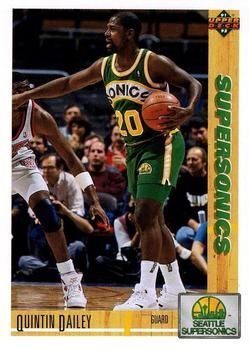 1991 Upper Deck SuperSonics #188 Quintin Dailey - Standard