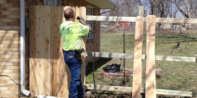 For your Privacy.....Cedar or chain-link. Covid 19 stay at home order