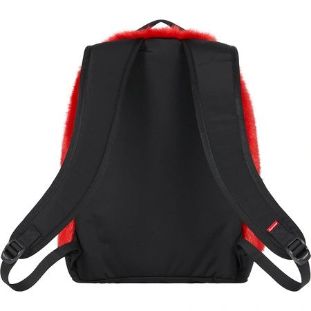 RED Supreme The North Face Faux Fur Backpack
