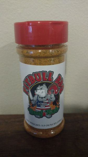 5.5 Ounce Pitbull BBQ Beef Rub