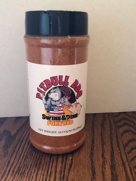 13 Ounce Pitbull BBQ Swine&Dine Pork Rub