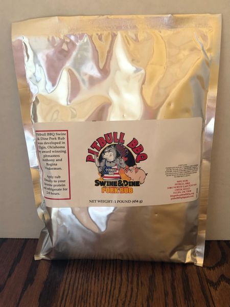 1 LB Pitbull BBQ Swine&Dine Pork Rub