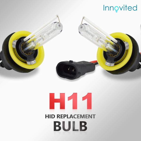 Innovited 55W Performance Xenon HID LightsAll Bulb Sizes and Colors with Digital Ballast H11 H9 H8-12000K 2 Year Warranty Brillant Blue 