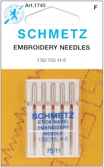 Embroidery Needles, 75/11 size
