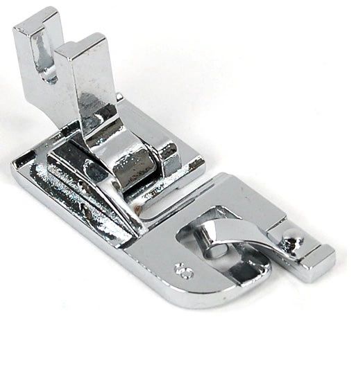 Naierhg 1Pc Rolled Hem Foot for Brother Janome Singer Silver Color Bernet Sewing  Machine 