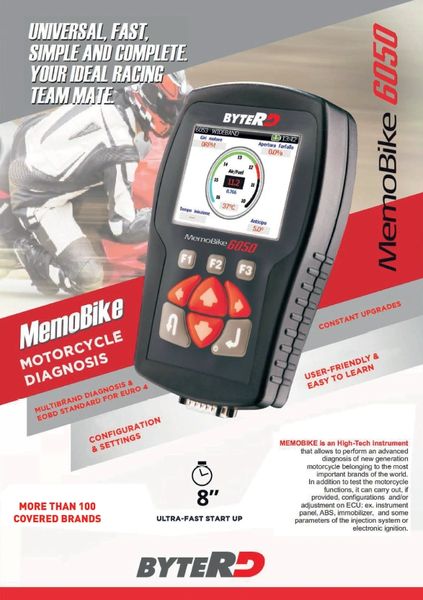 MEMOBIKE 6050 *UNLIMITED* MULTIBRAND DIAGNOSTIC TOOL KIT AND ACTIVATION