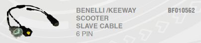 BENELLI / KEEWAY SCOOTER SLAVE CABLE 6 PIN BF010562