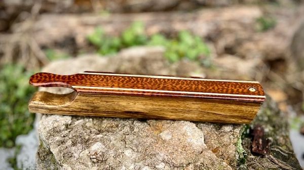 Snakewood with Holly Inlays over Black Limba Long Box
