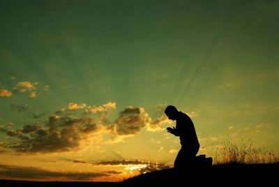 Praying at Sunrise