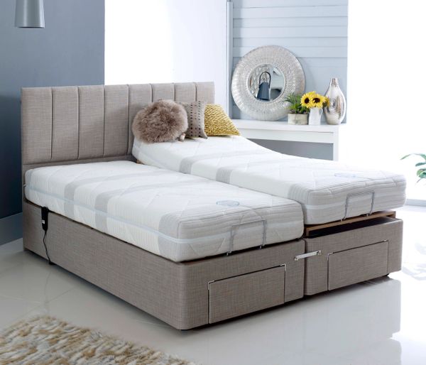 5ft King Size Dual Adjustable Bed MiBed Preston 5 Part Profiling