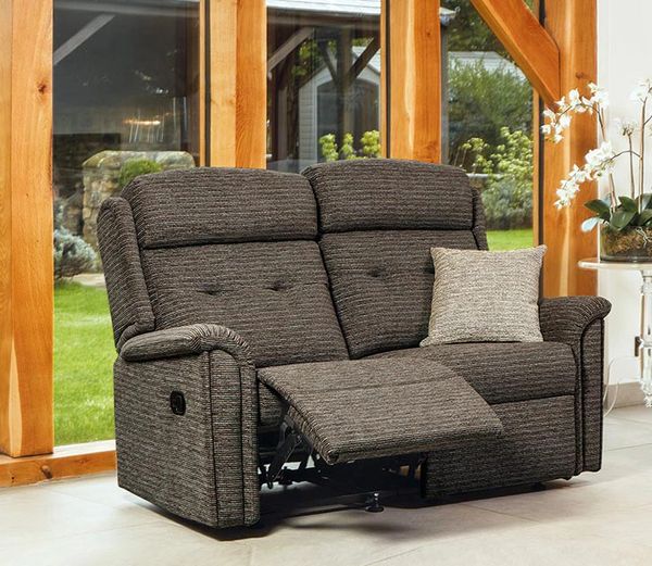 Sherborne Roma Two Seater Electric Reclining Fabric Sofa