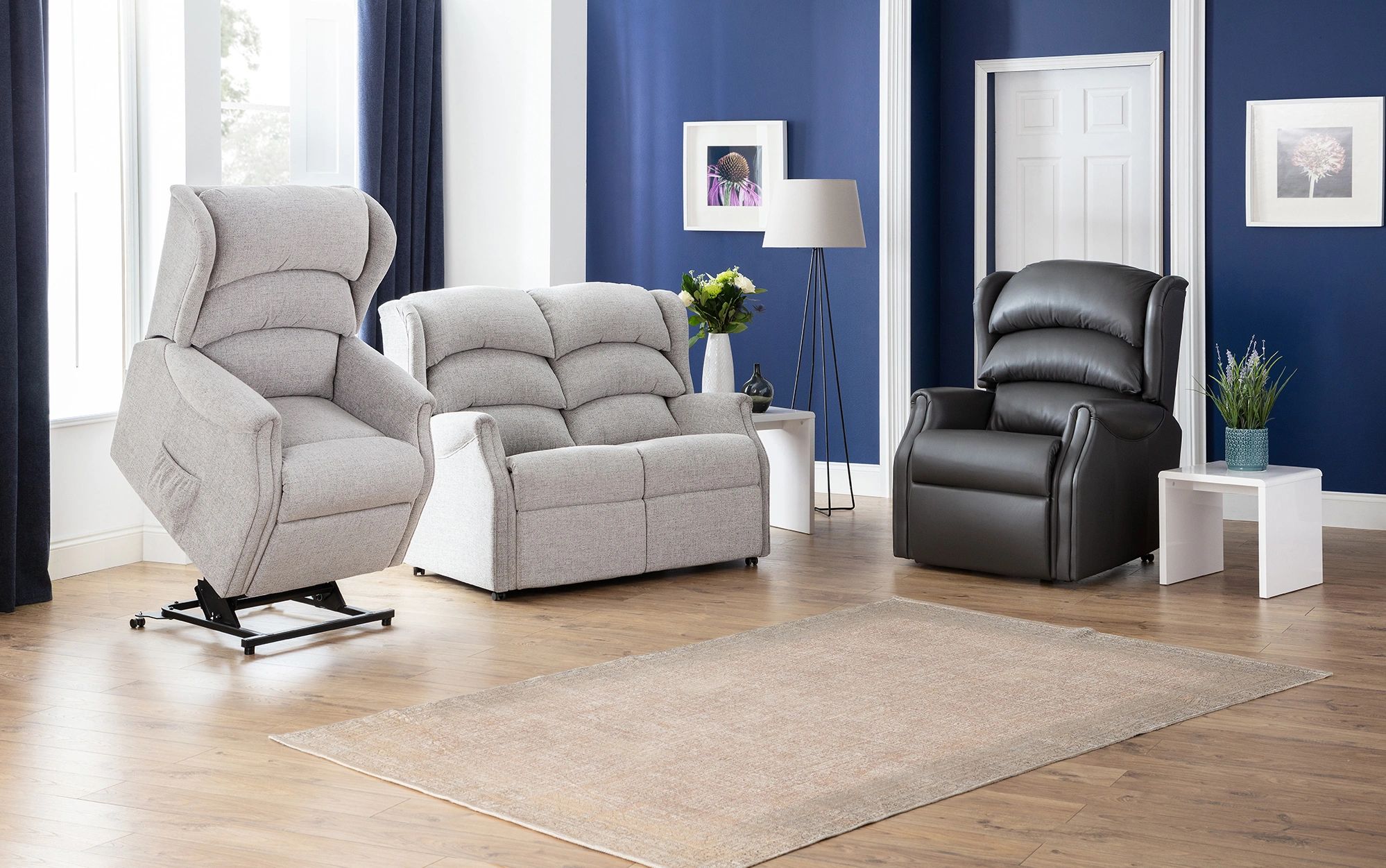 Celebrity Westbury Leather Single Motor Riser Recliner | Adjustable ...