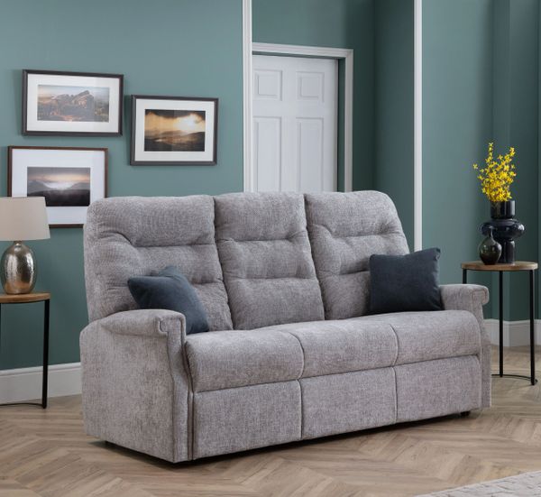 Celebrity Sandhurst Electric Recliner Leather 3 Seater Settee ...