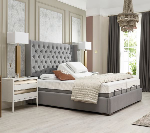 Kensington Premium Upholstered Adjustable Bed Base Only VAT FREE