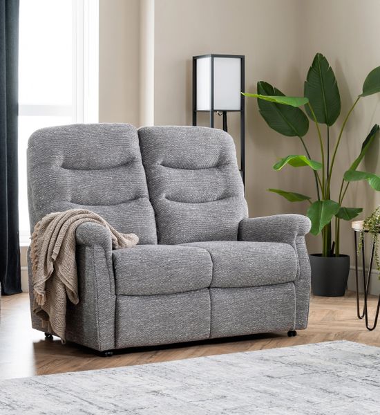 Celebrity Hollingwell Fabric Fixed Settee 2 Seater Sofa | Adjustable ...