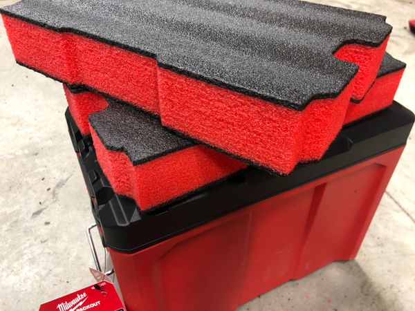 RARAION - Pre Cut Cubed Foam for Cases and Tool Boxes - 420mm x 280mm x 40mm