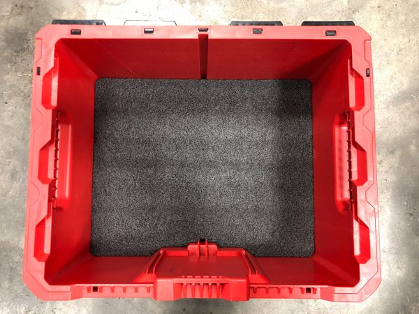 Kaizen Source - HDPE Plastic full height single divider - Milwaukee PACKOUT  18.6 in. Tool Storage Crate Bin 48-22-8440