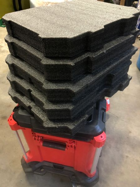 Kaizen Insert Compatible With Milwaukee Packout 48-22-8425 Large Tool Box Customizable  Foam Insert for Packout 