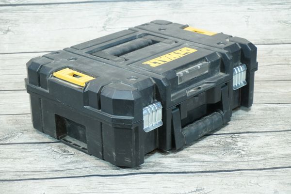Dewalt Tstak II Flat Top Tool Box, Black