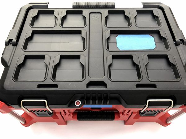 Milwaukee Packout Tool Case w/Customizable Foam Insert on Mounting Plate 