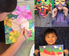 Fun projects in kid's art classes.