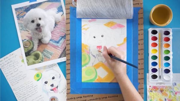 Virtual Teen Artist Workshop: Acrylic Pet Portraits - Sid