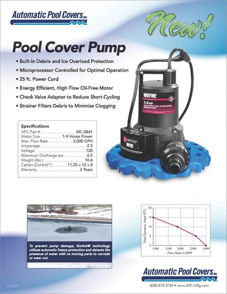 Wayne Pool Cover Pump 1/4 HP