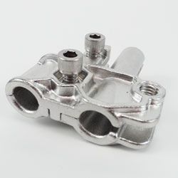 Guide, Under Track, Large Channel [XC0054], Internal Stop, Stainless, Left or Right, Single