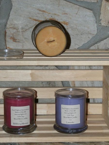 Wood Wick 100% Soy Candle  Simply Natural Scentsations