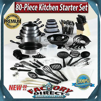 80 Piece Kitchen Starter Set