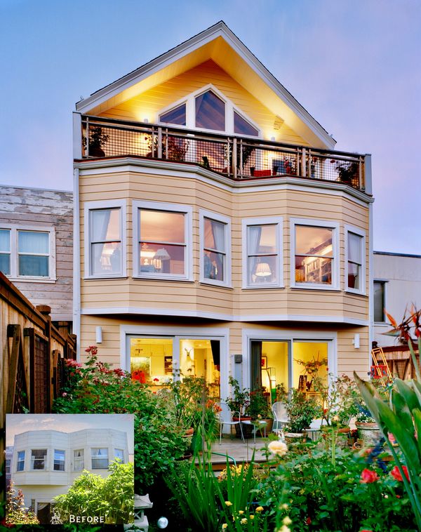 Whole house renovation with new 3rd story master bedroom suite with two roof decks.