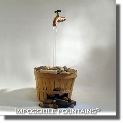 Wicker Basket Impossible Fountain