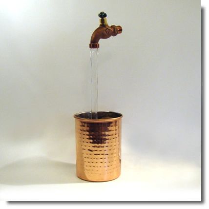 Hammered Copper Vase Fountain