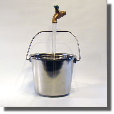 Stainless Steel Bucket Floating Faucet Fountain