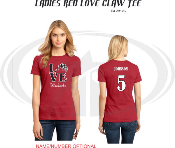 LADY WARHAWKS LOVE CLAW SHIRT OPTIONS | GRAPHIC DESIGN, CUSTOM ARTWORK ...