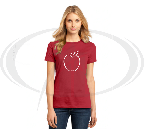 LADIES - RED FOR ED APPLE TEE / TANK / V-NECK | GRAPHIC DESIGN, CUSTOM ...