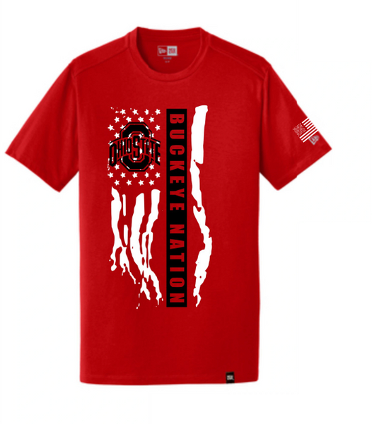 OSU DISTRESSED FLAG TEES | GRAPHIC DESIGN, CUSTOM ARTWORK AND APPAREL